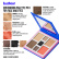 Contouring face and eyes palette / 01 Secret weapon, B.COLOUR PROFESSIONAL CAPSULE, 4*4 g , 3*1,3 g