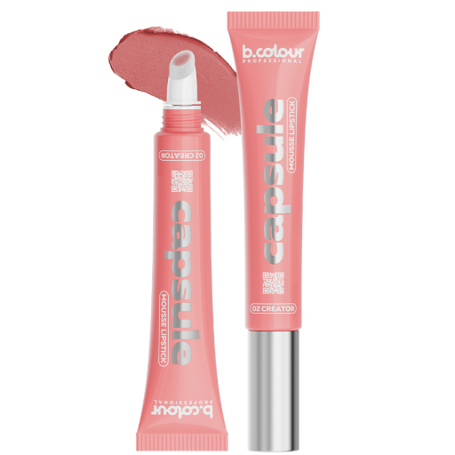 Hydrating mousse lipstick / 02 Сreator, B.COLOUR PROFESSIONAL CAPSULE, 12 ml