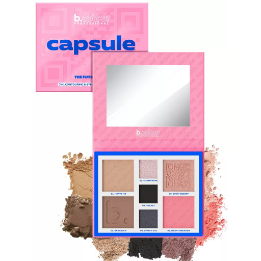 Contouring face and eyes palette / 02 Super power, B.COLOUR PROFESSIONAL CAPSULE, 4*4 g , 3*1,3 g