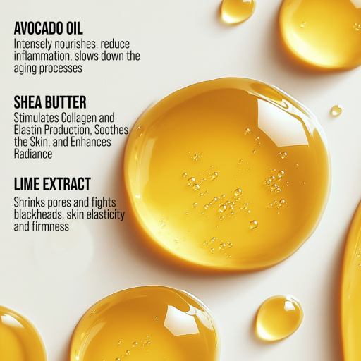 Night face cream & mask, nourishing and anti-age, AVOCADO SQUASH