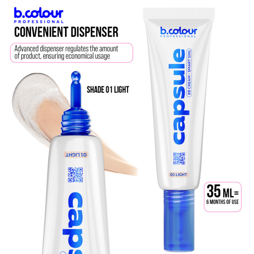 Anti-imperfection BB cream 5in1 / 01 Light, B.COLOUR PROFESSIONAL CAPSULE, 35 ml