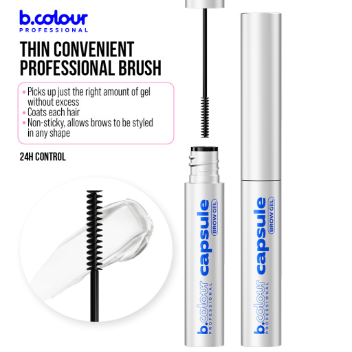  Brow gel with lamination effect / 24h Control,  B.COLOUR PROFESSIONAL CAPSULE, 4,2 ml