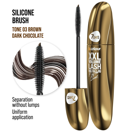 Metallic mascara 03 / BROWN