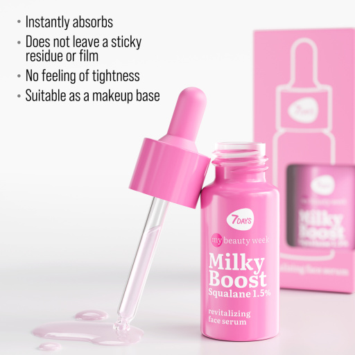 Revitalizing face serum MILKY BOOST Squalane