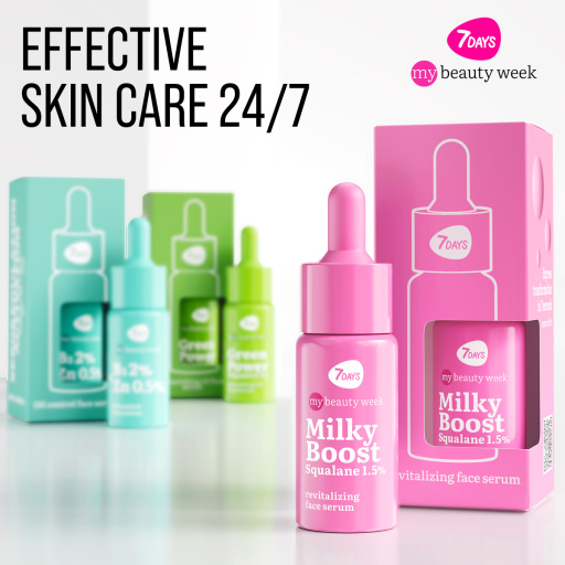 Revitalizing face serum MILKY BOOST Squalane