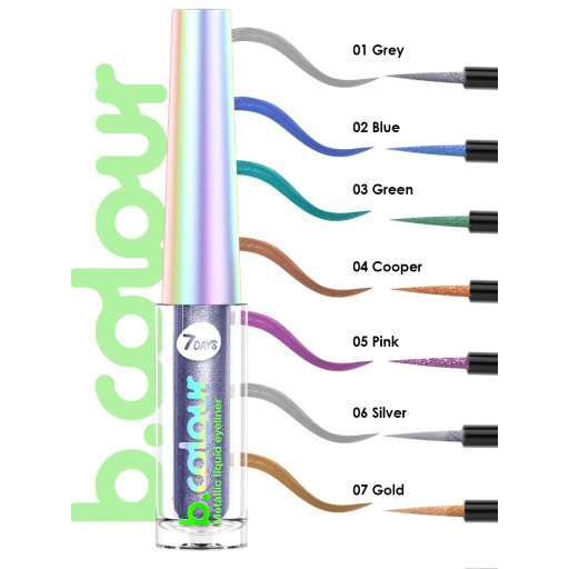 Metallic liquid eyeliner / 01 GREY