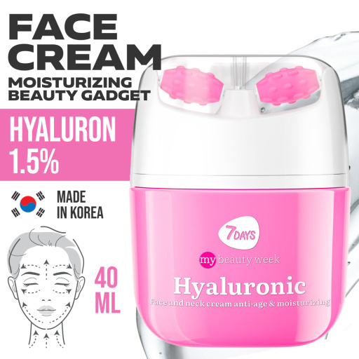 Face cream 3D massager, anti-age and moisturizing, Hyaluronic 40 ML