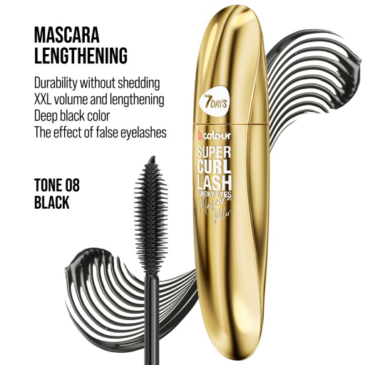 Smoky eyes mascara Volume & Curl / 08 BLACK