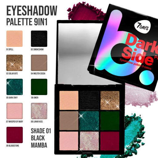 Eyeshadow palette 9 colours 02 Magic poison