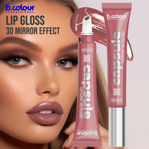 Lip gloss with 3D mirror effect / 05 Faith, B.COLOUR PROFESSIONAL CAPSULE, 12 ml