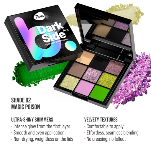 Eyeshadow palette 9 colours 01 Black mamba