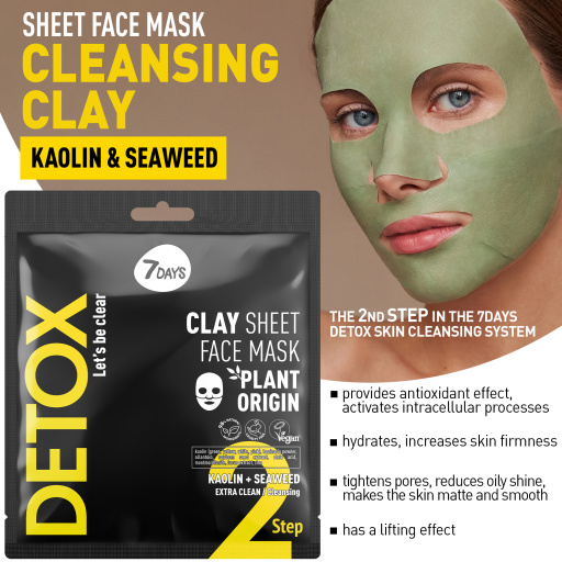 Clay Sheet Face Mask Kaolin + Seaweed