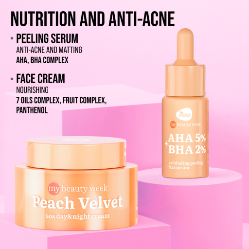 Exfoliating face serum AHA+BHA peeling