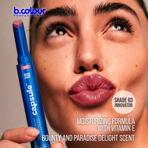 Automatic lip gloss / 03 Innovator, B.COLOUR PROFESSIONAL CAPSULE, 1,2 g