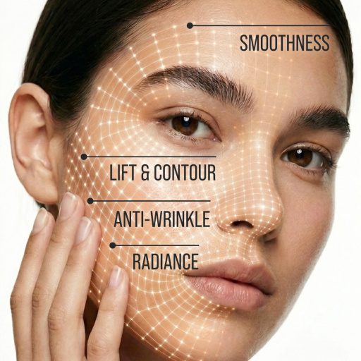 Face cream 3D massager, anti-age and moisturizing, Hyaluronic 40 ML