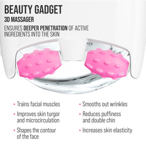 Face cream 3D massager, anti-age and moisturizing, Hyaluronic 80 ML