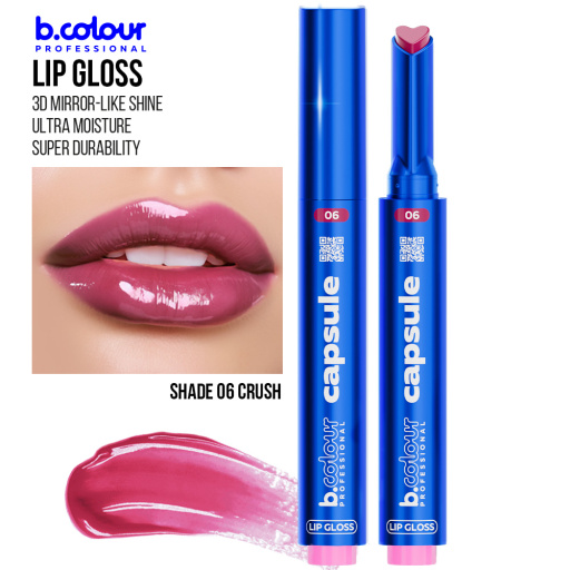 Automatic lip gloss / 06 Crush, B.COLOUR PROFESSIONAL CAPSUL, 1,2 g