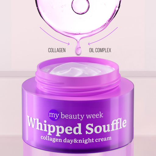 Face cream, moisturizing and lifting, Collagen, WHIPPED SOUFFLE