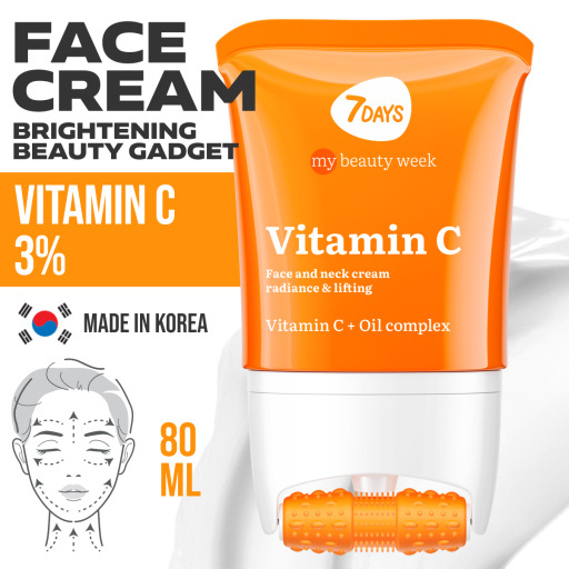 Face cream  3D massager, radiance and lifting, Vitamin C 80 ML