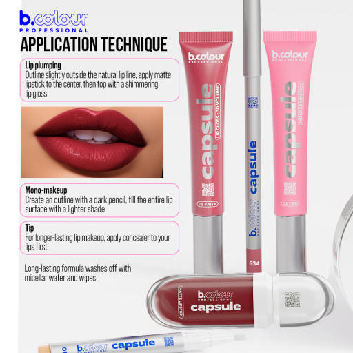 Matte liquid lipstick SuperStay / 02 Red velvet, B.COLOUR PROFESSIONAL CAPSULE, 5,5 ml