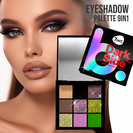 Eyeshadow palette 9 colours 01 Black mamba
