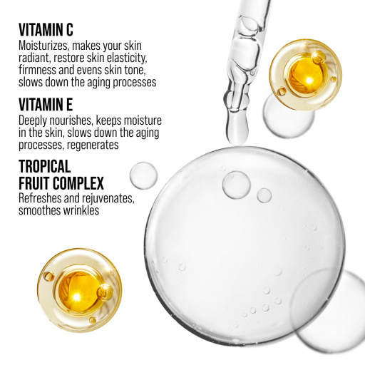 Face cream, moisturizing and radiance, VITAMIN C