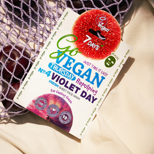 Fresh face sheet mask Thursday VIOLET DAY 25 g