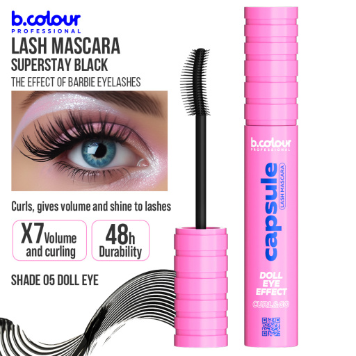 SuperStay black lash mascara / 05 Doll eye, B.COLOUR PROFESSIONAL CAPSULE, 7,3 ml