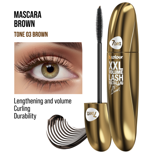 Metallic mascara 03 / BROWN