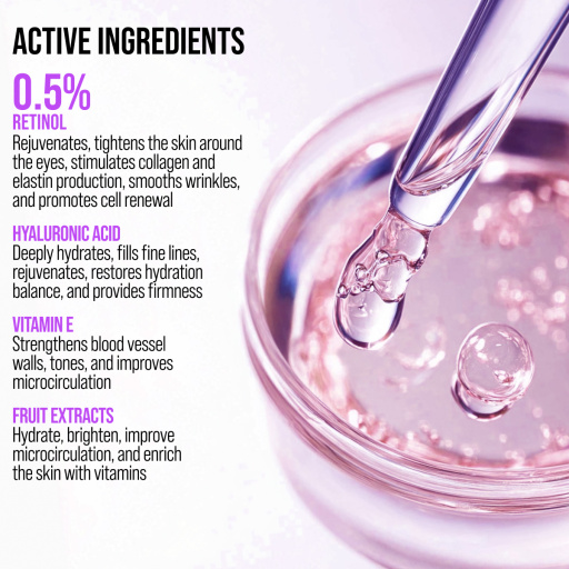 Eye cream cryo massager, anti-age and lifting, Retinol 18 ML