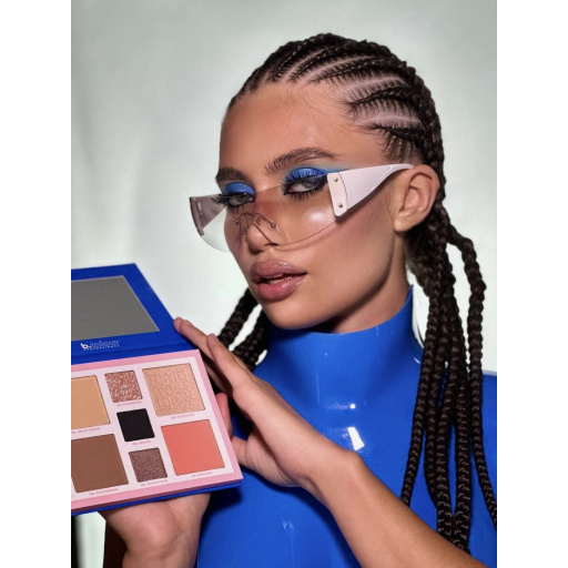 Contouring face and eyes palette / 01 Secret weapon, B.COLOUR PROFESSIONAL CAPSULE, 4*4 g , 3*1,3 g