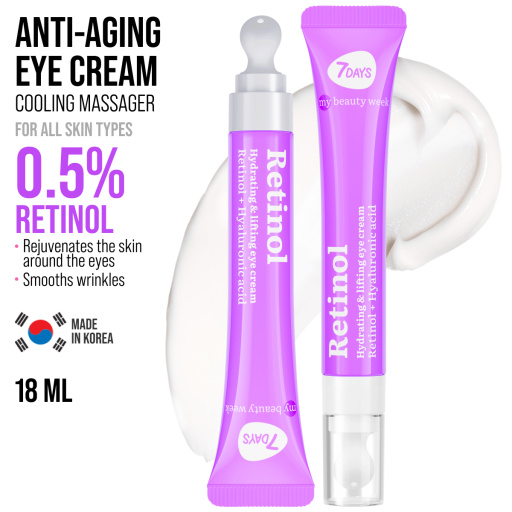 Eye cream cryo massager, anti-age and lifting, Retinol 18 ML
