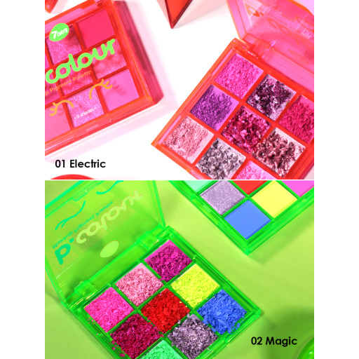 Eyeshadow Pigment palette / 01 ELECTRIC