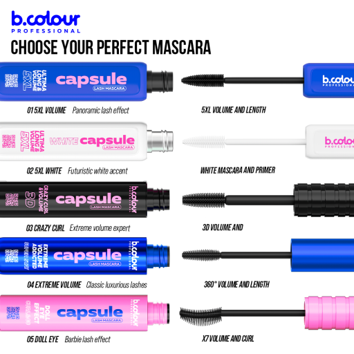 SuperStay white lash mascara / 02 5XL White, B.COLOUR PROFESSIONAL CAPSULE   6 ml