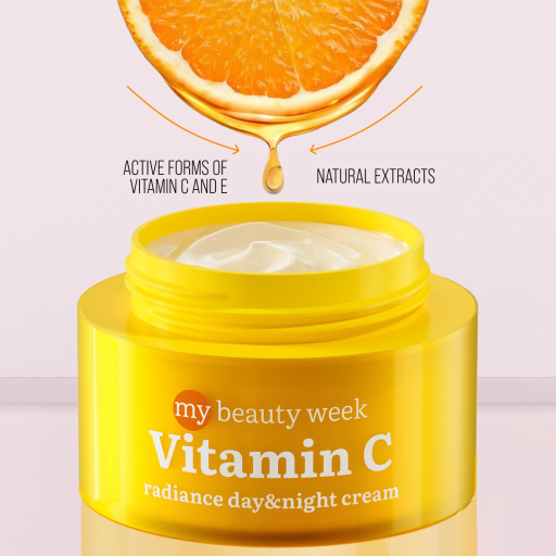 Face cream, moisturizing and radiance, VITAMIN C