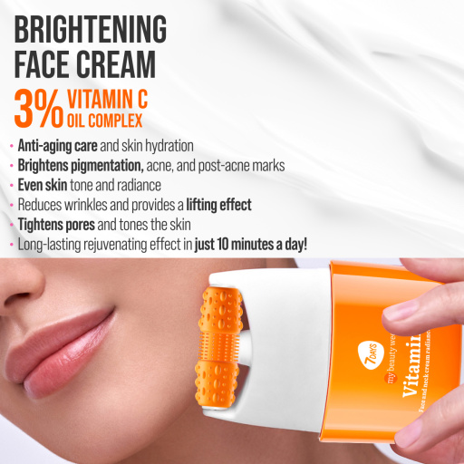 Face cream  3D massager, radiance and lifting, Vitamin C 40 ML
