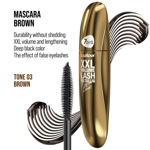 Metallic mascara 03 / BROWN