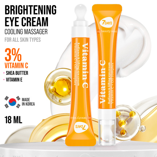 Eye cream cryo massager, radiance and lifting, Vitamin C 18 ML