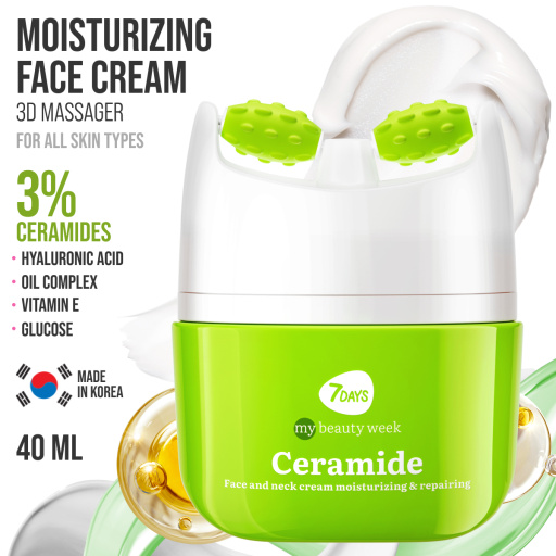 Face cream 3D massager, moisturizing and barrier repairing, Ceramide 40 ML