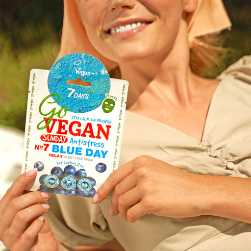 Relaxing face sheet mask Sunday BLUE DAY 25 g