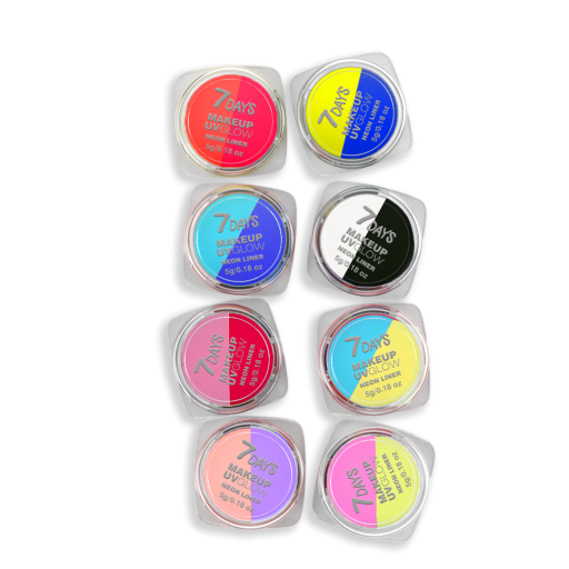 Makeup graphic liners set UVglow Neon Pastel 10 B.MATCH
