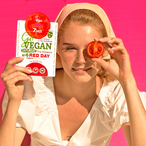 Tomatos face sheet mask Saturday RED DAY 25 g