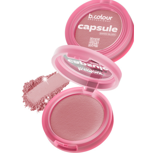 Baked face blush / 04 Bossy, B.COLOUR PROFESSIONAL CAPSULE, 2,9 g