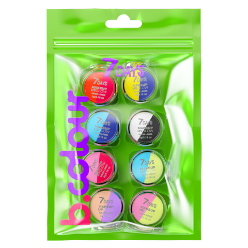 Makeup graphic liners set UVglow Neon Pastel 10 B.MATCH