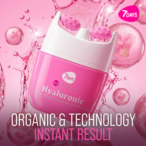 Face cream 3D massager, anti-age and moisturizing, Hyaluronic 40 ML